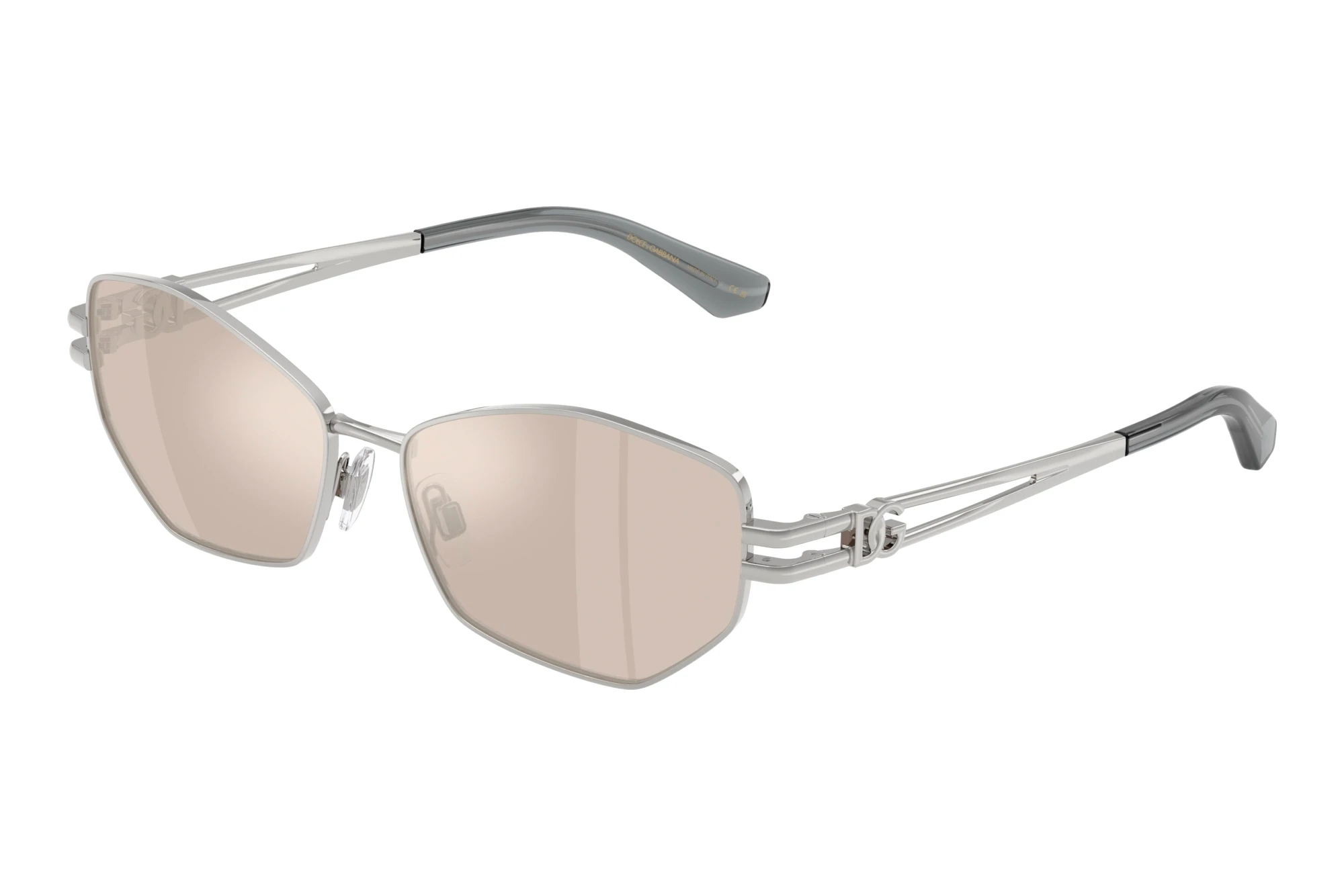 Dolce & Gabbana   DG2338 05/0V Clear Mirror Real White GoldSilver