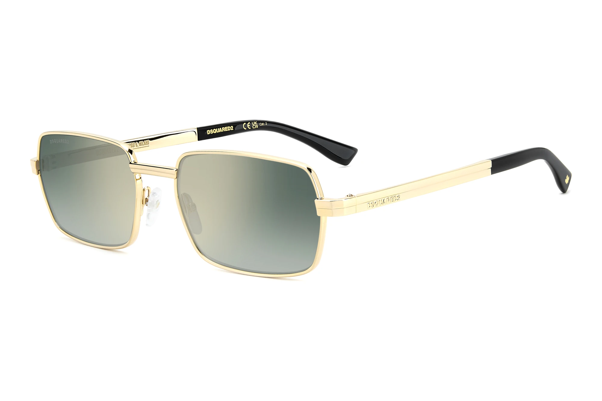 Dsquared2   D2 0192/S 000/EZ GREEN SHADED FLASH GUN METALROSE GOLD