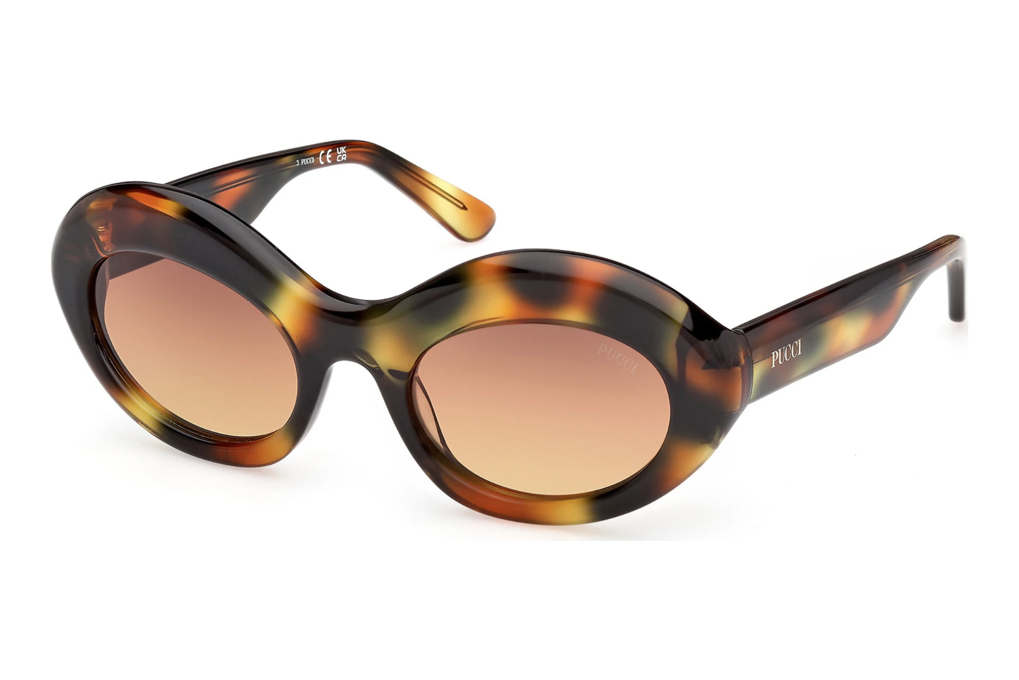 Emilio Pucci   EP0246 55F braun verlaufendBunt Havanna