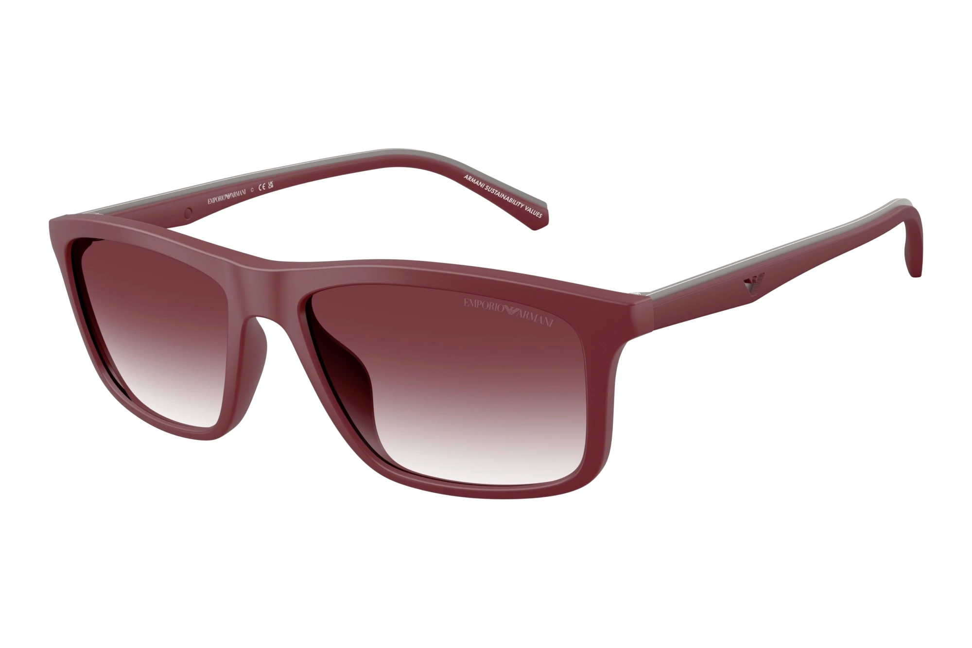 Emporio Armani   EA4257U 52618H Clear Gradient Dark VioletMatte Bordeaux