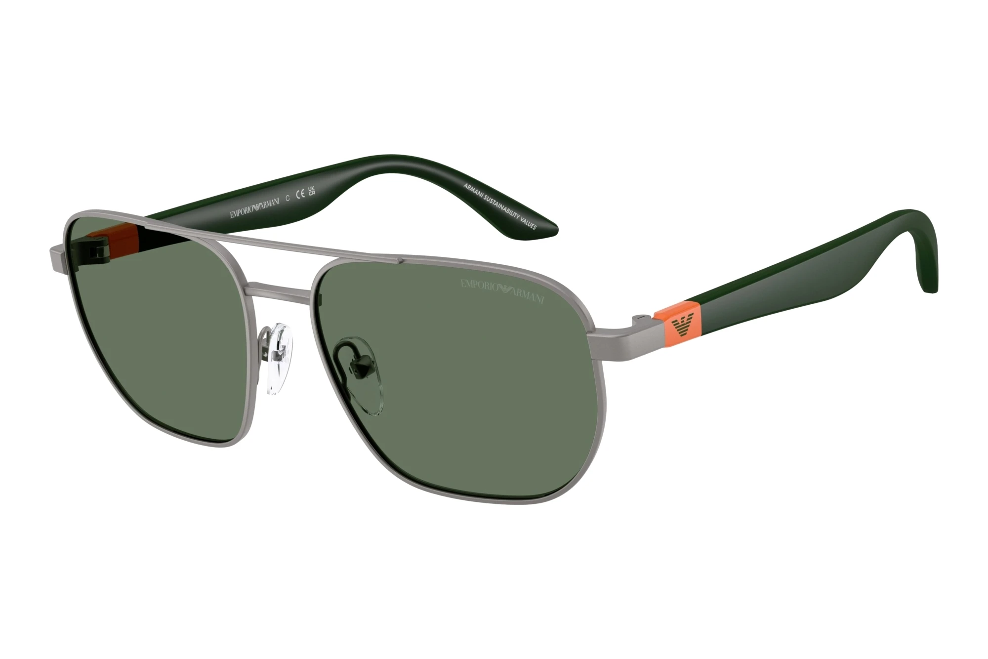 Emporio Armani   EK2003 300371 Dark GreenMatte Gunmetal
