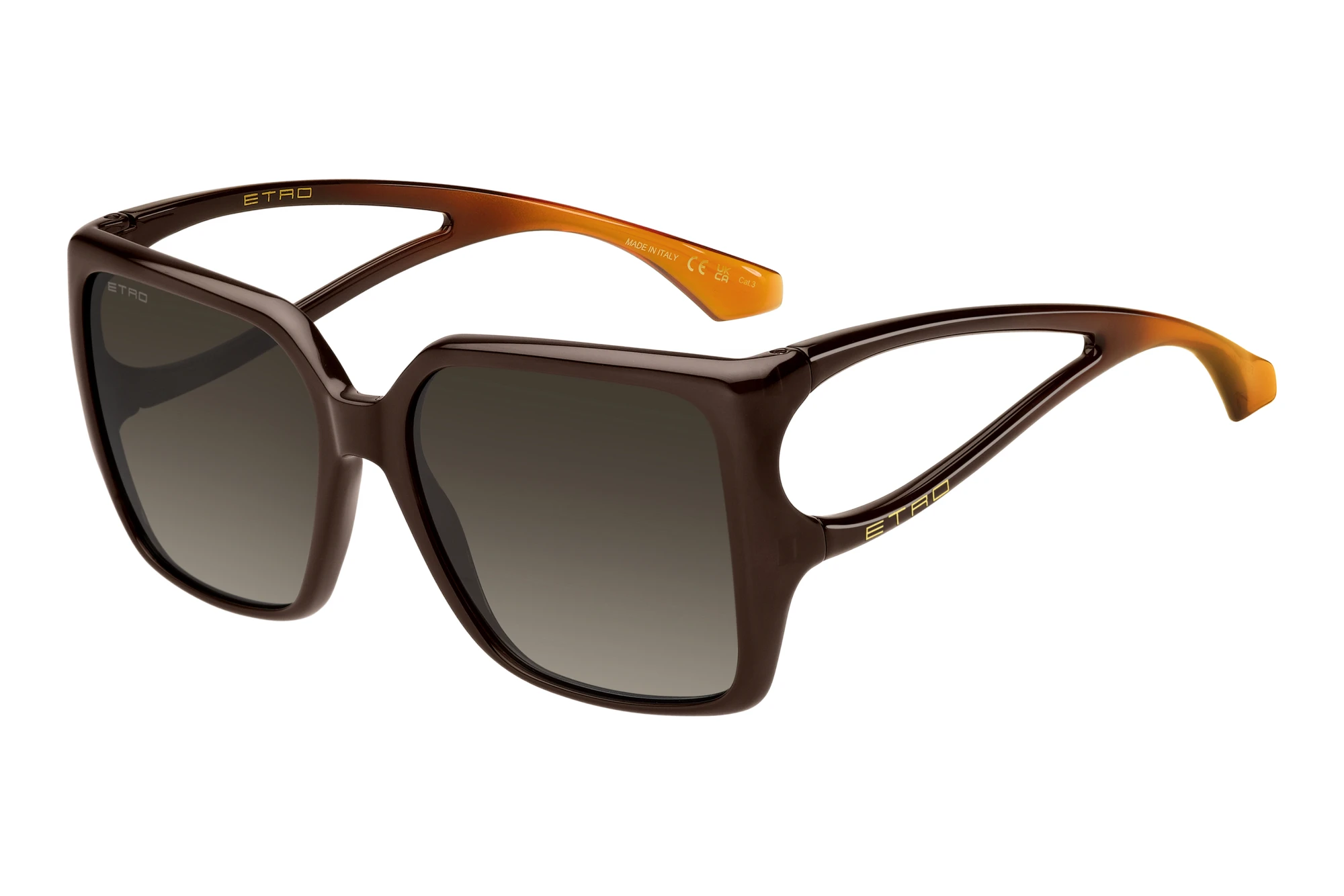 Etro   ETRO 0142/S 12J/HA BROWN SHADEDBROWN ORANGE