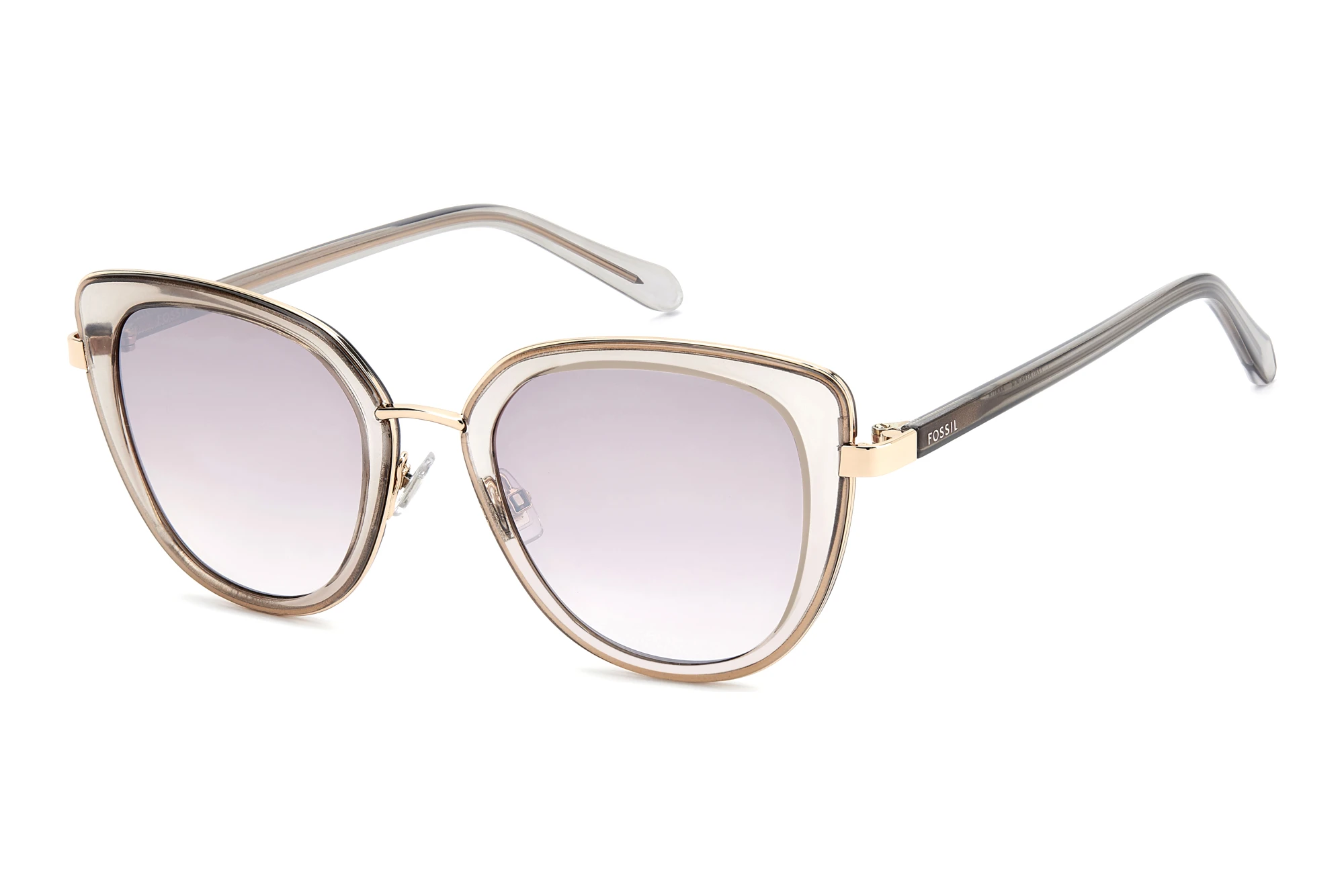 Fossil   FOS 2158/G/S 22C/NQ BROWN SM SILVERCRYSTAL NUDE