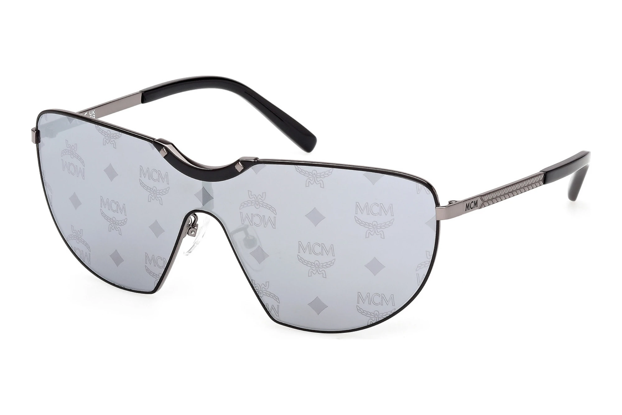 MCM Worldwide   MW0026-H 02C grau verspiegeltMatt Schwarz