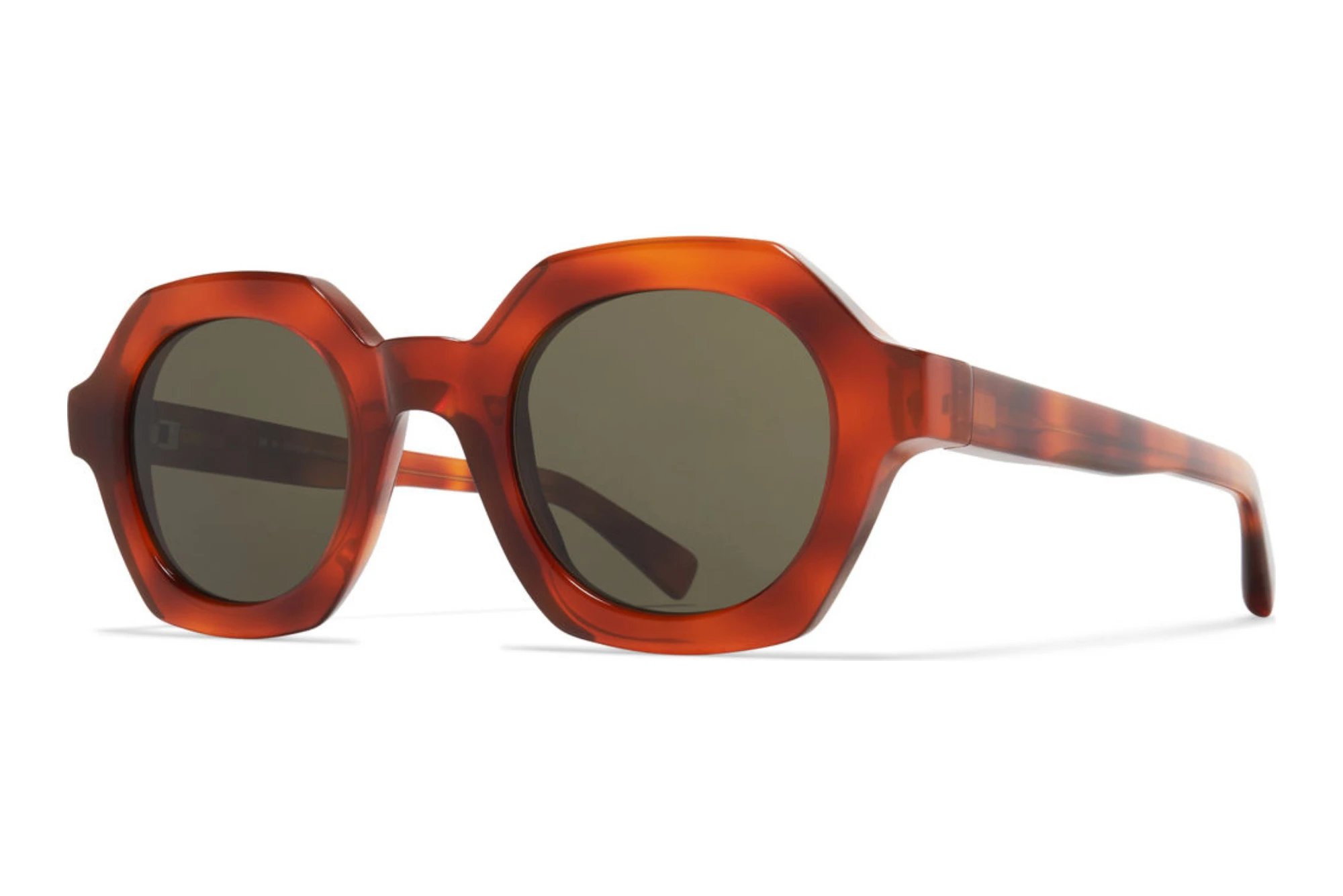 MYKITA   TESHI SUN 620 Rawgreen SolidC214-Soft Havana/Shiny Silver