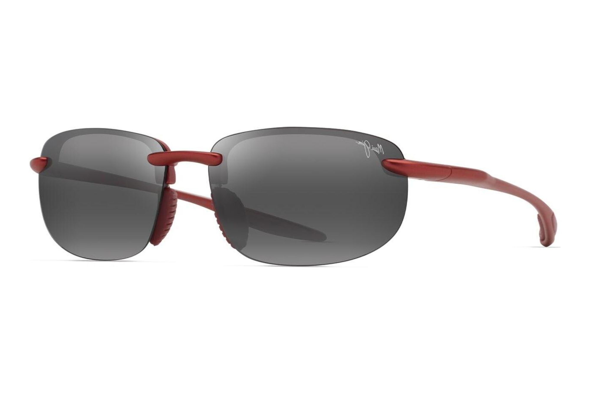 Maui Jim   Hookipa Ultra Af 677-04 Neutral GreyMetal Matte Red