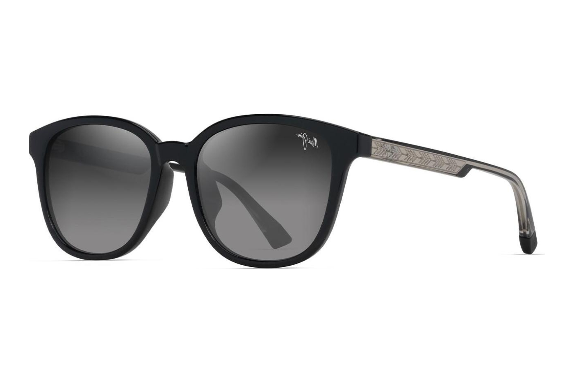 Maui Jim   Kuikahi AF GS647-14A Neutral GreyShiny Black w/Trans Light Grey