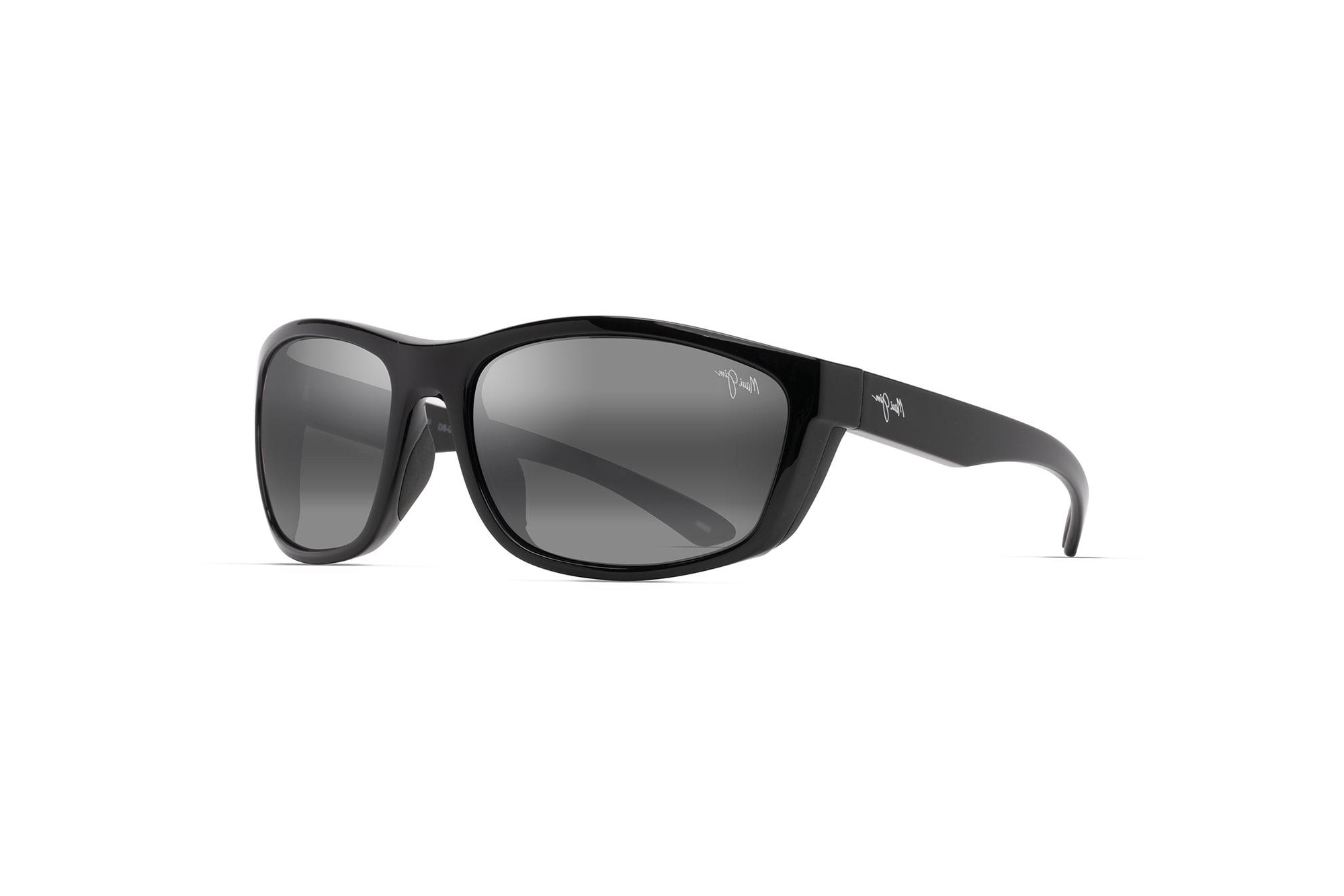 Maui Jim   Nuu Landing 869-02 Neutral GreyBlack Gloss w/Black Rubber