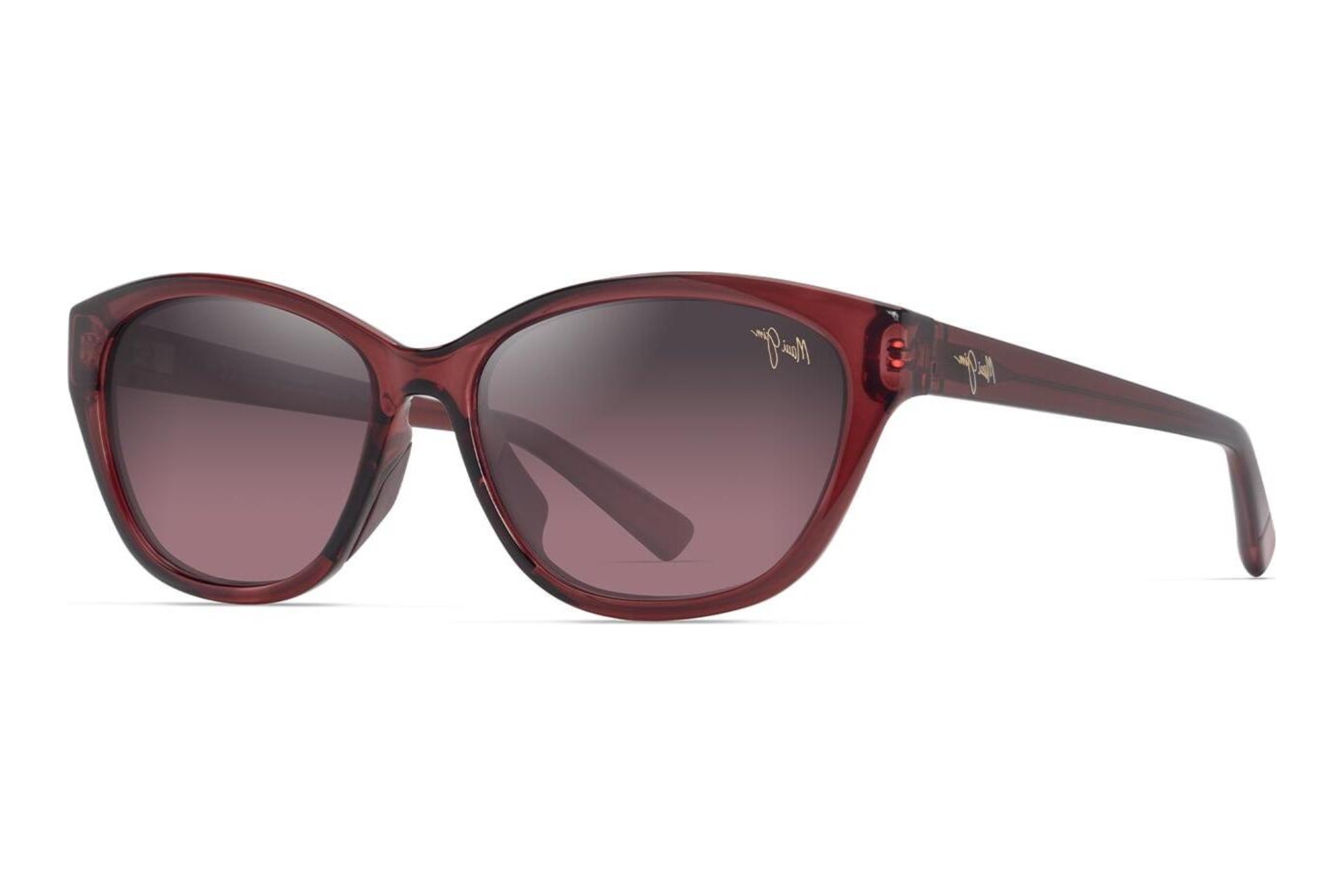 Maui Jim   Punono RS344-04 Maui Rose®Shiny Transparent Burgundy