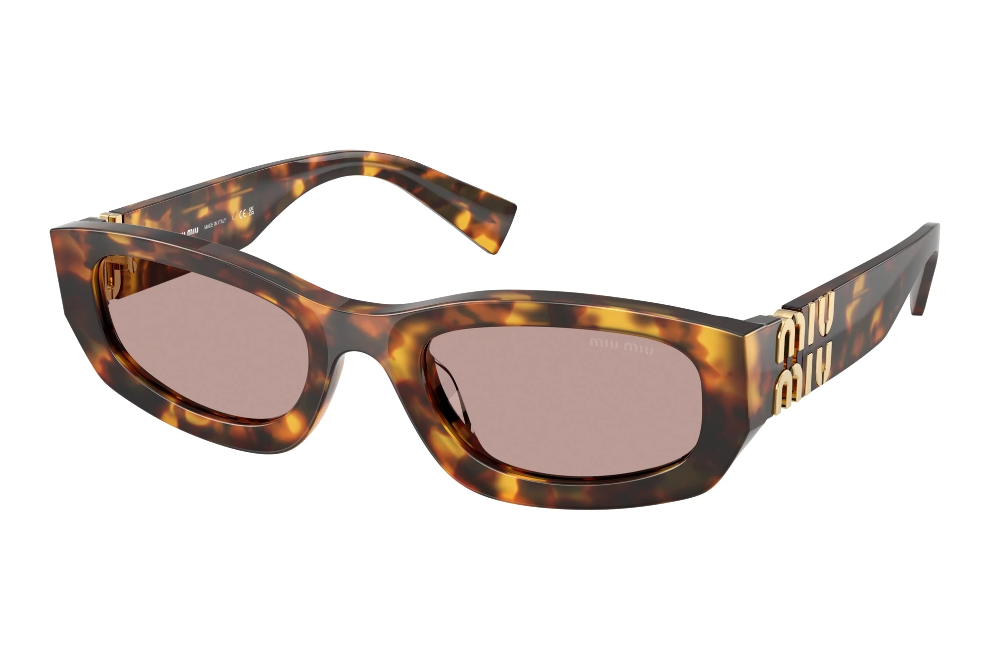Miu Miu   MU B04S 14L20I Light Purple BrownHoney Havana