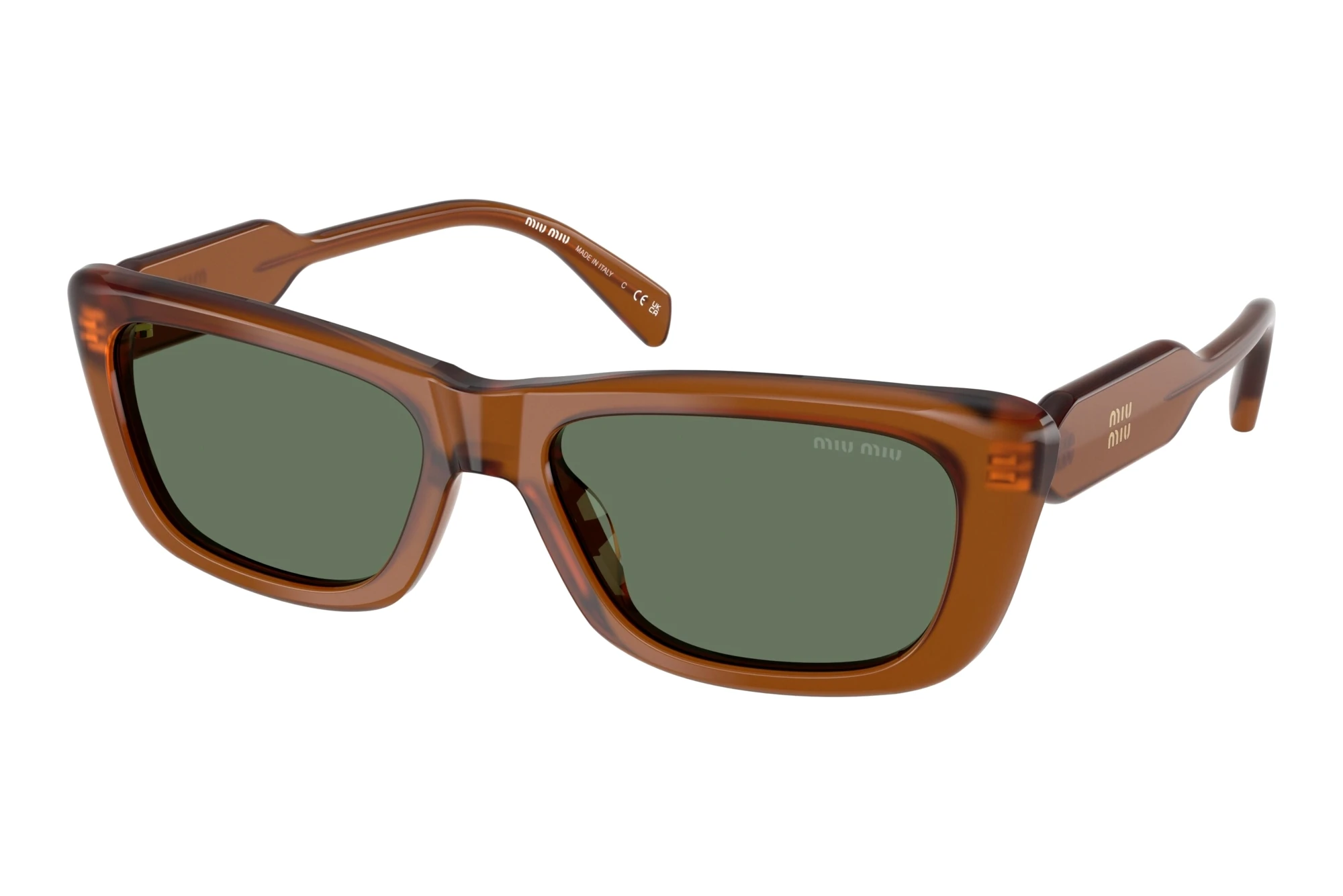 Miu Miu   MU B12S 22I70L Dark GreenAmber