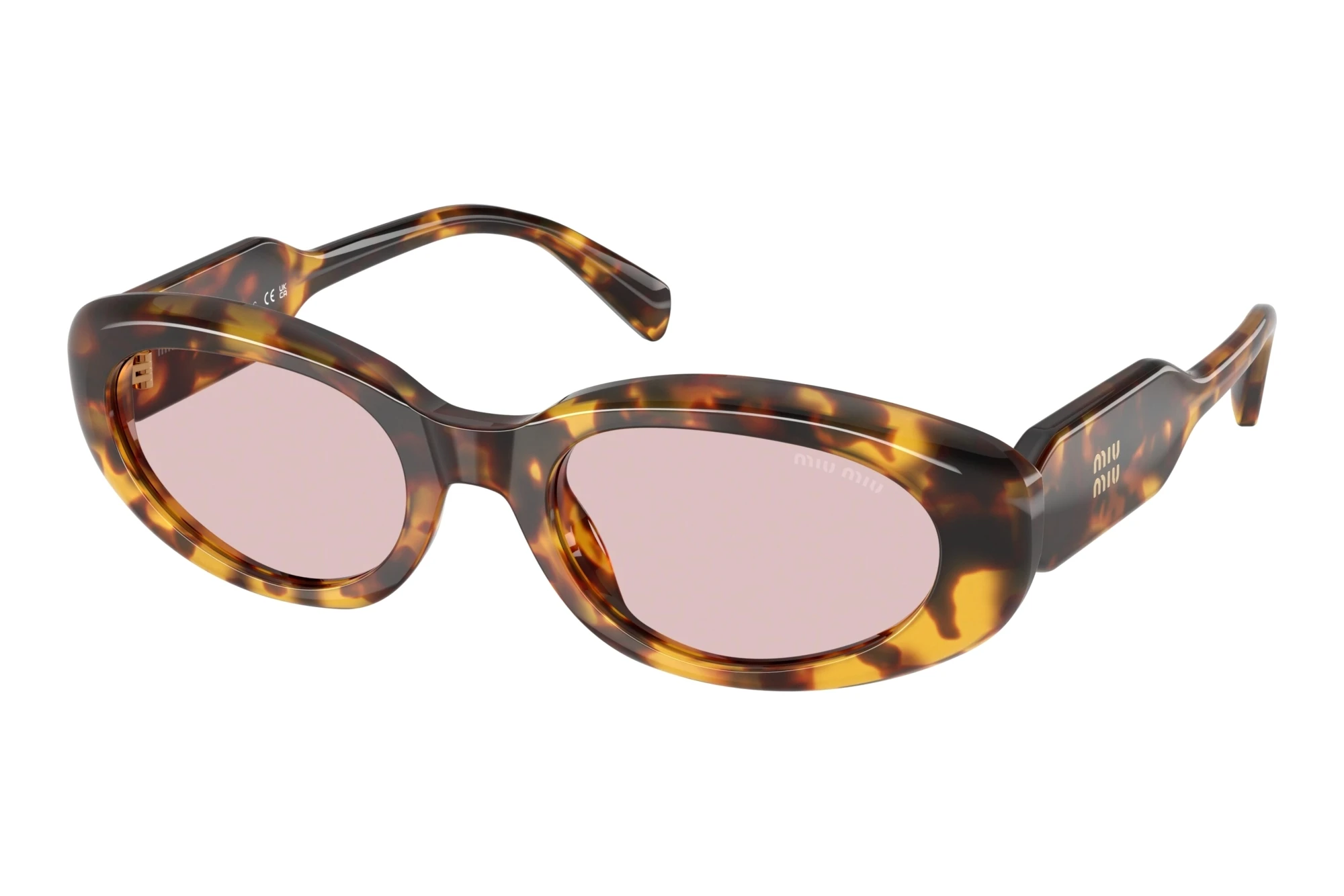Miu Miu   MU C01S 14L4I0 PinkHoney Havana