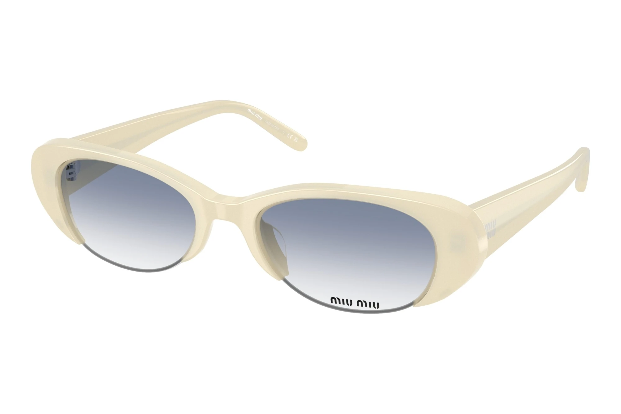 Miu Miu   MU C05SU 22Q80O Clear Gradient Light BlueOpal White
