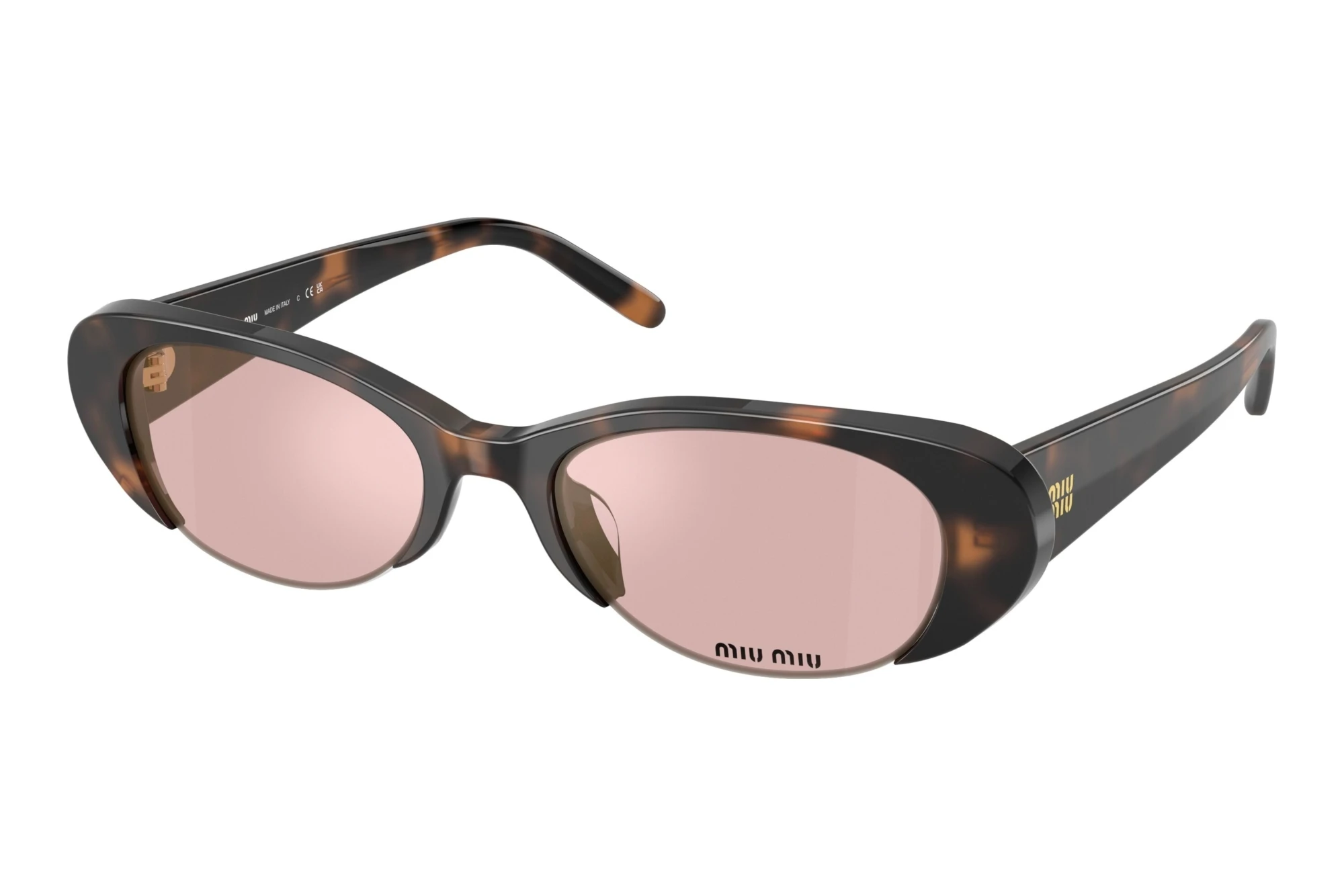 Miu Miu   MU C05SU 23A91C Pink Mirror GoldHavana Mauve