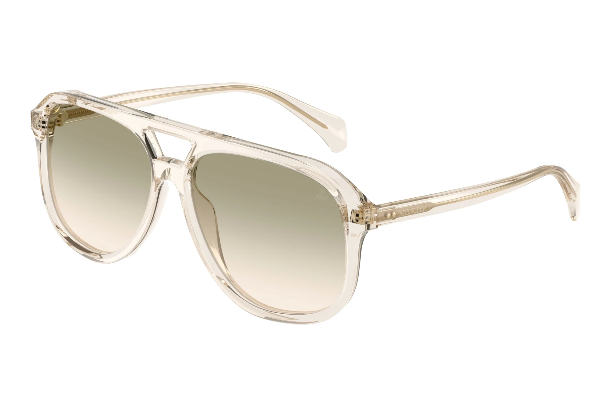 Moncler   ME6028 30032C Gradient Green GreyShiny Transparent Off White