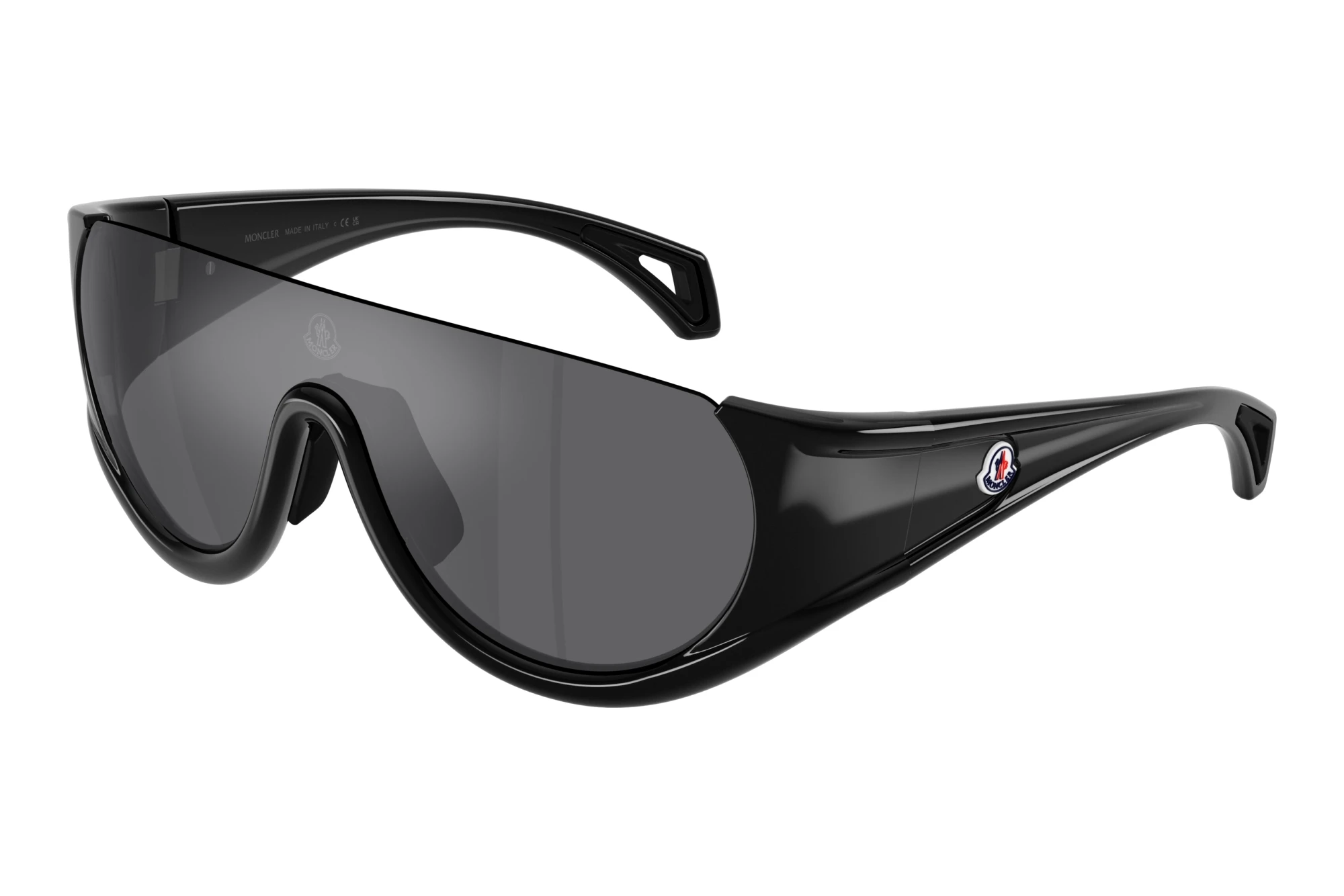 Moncler   ME8022 50016G Dark Grey Mirror SilverShiny Black