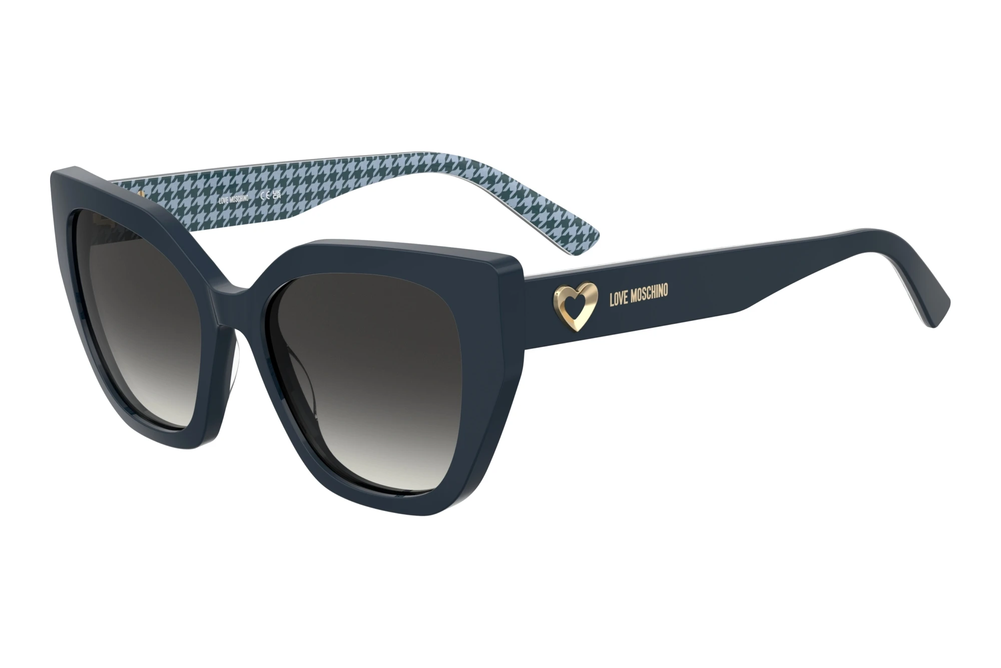 Moschino   MOL098/S S6F/9O DARK GREY SHADEDBLUE PATTERN