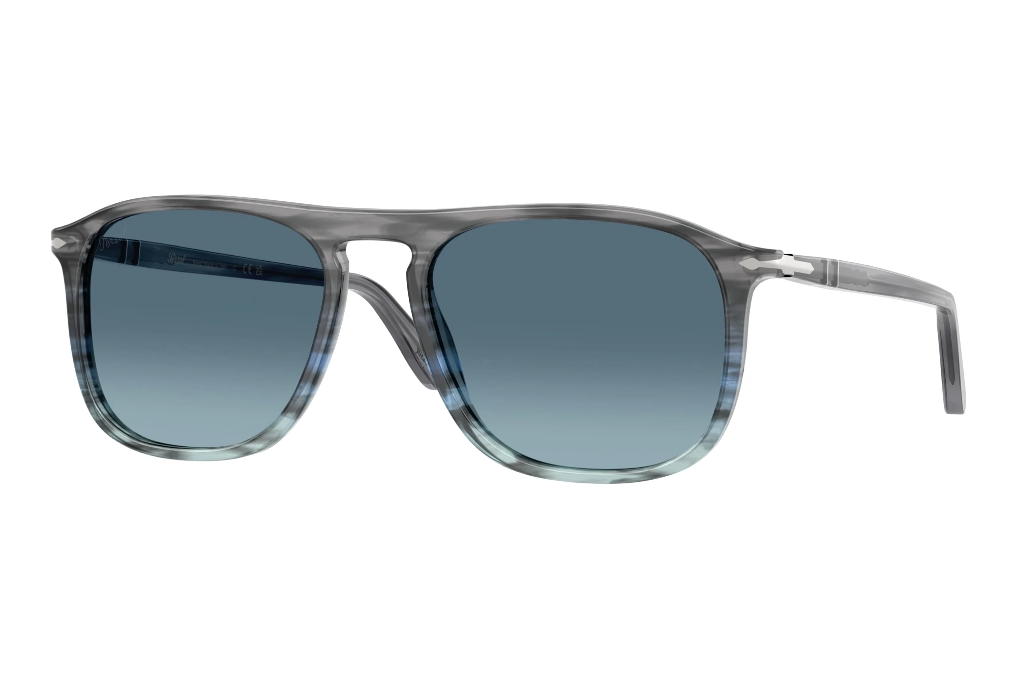 Persol   PO3392S 1205Q8 Azure Gradient BlueStriped Grey Gradient Blue
