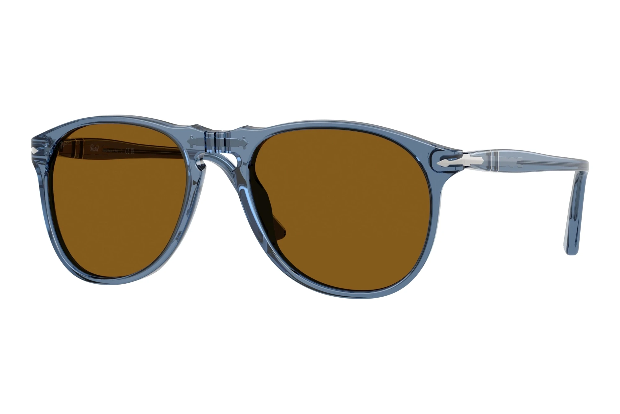 Persol   PO9649S 121833 Crystal BrownTransparent Navy