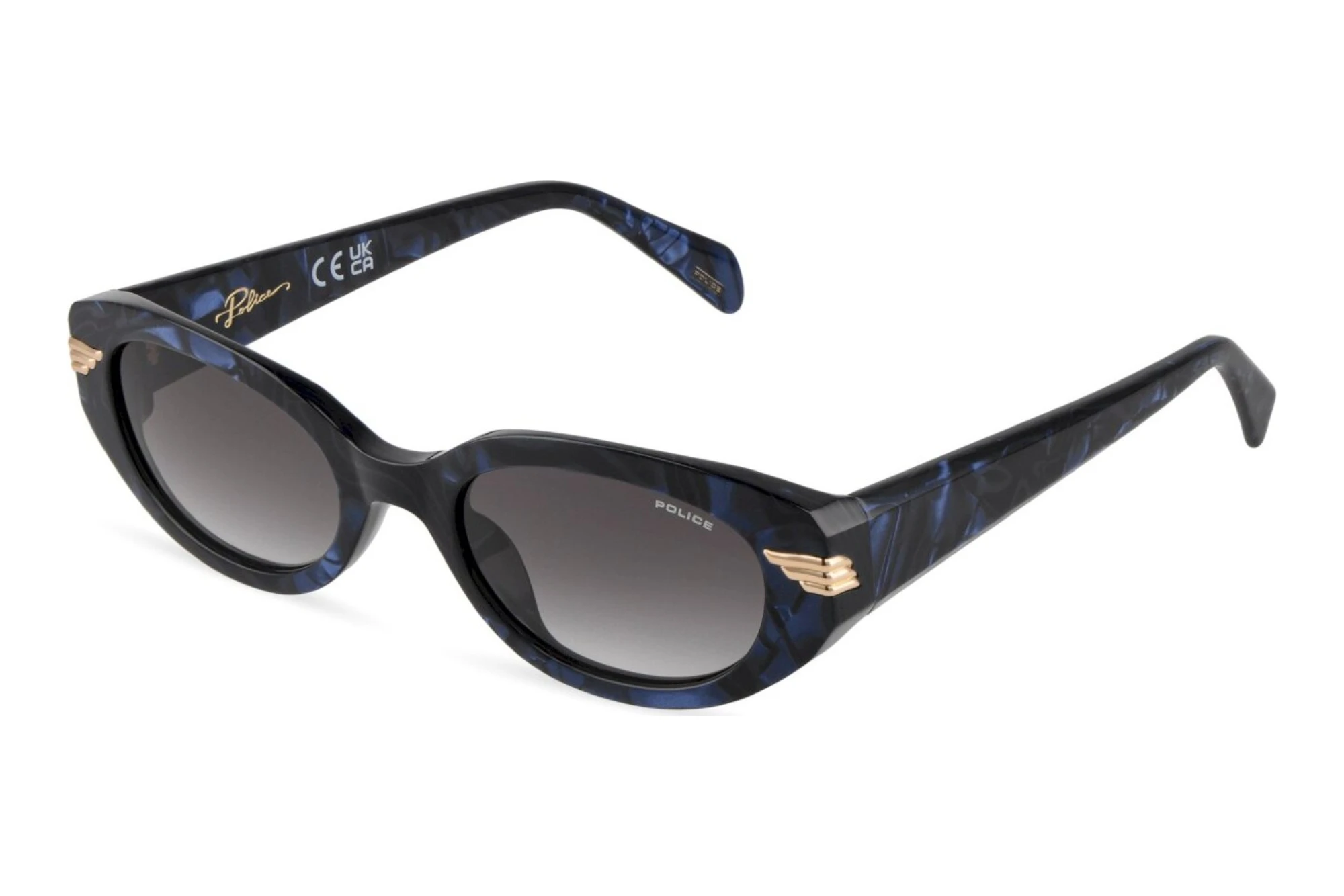 Police   SPLU05 0B35 SMOKE GRADIENTMARBLED BLUE