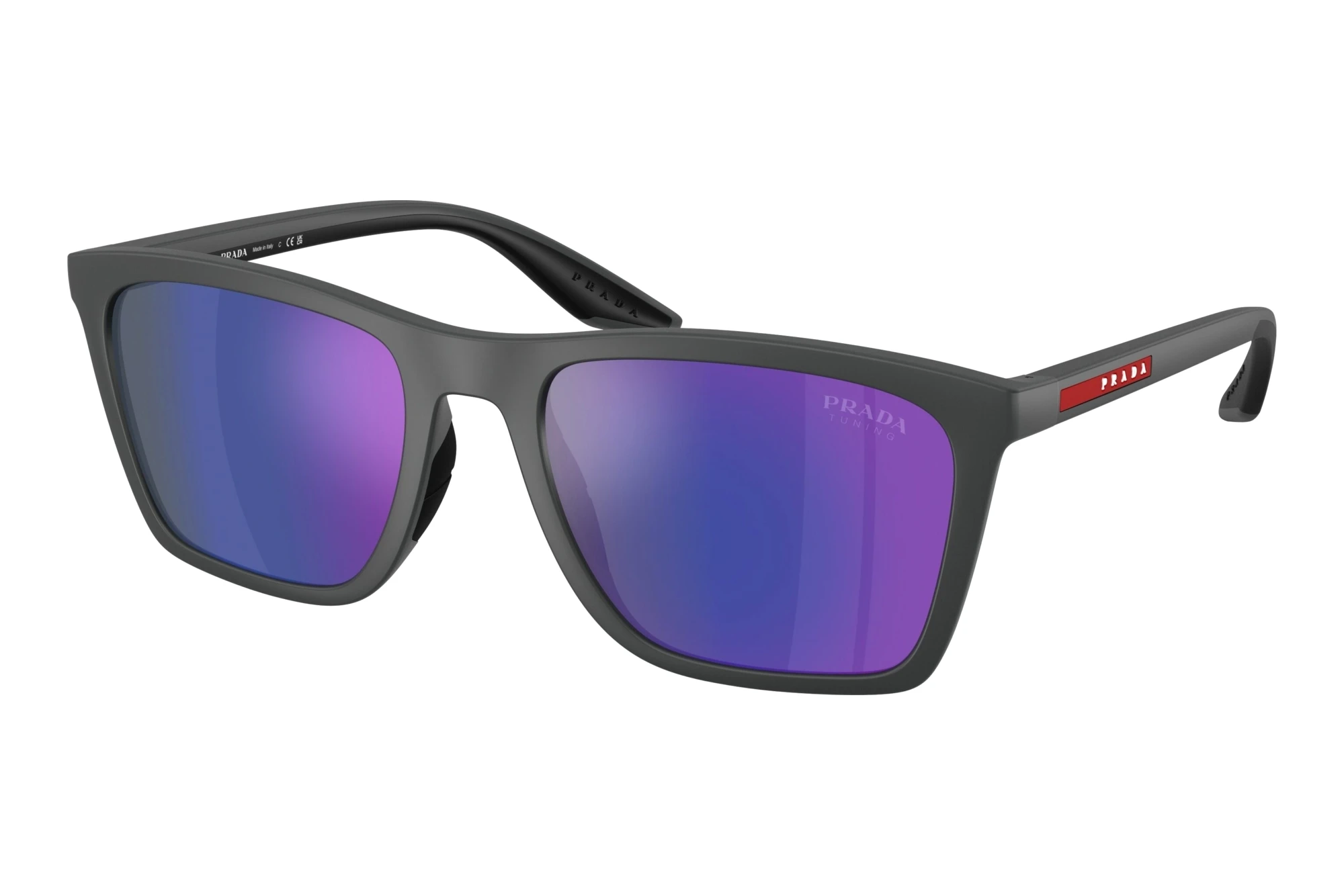 Prada Linea Rossa   PS B08S UFK05U Dark Blue Mirror VioletRubber Grey