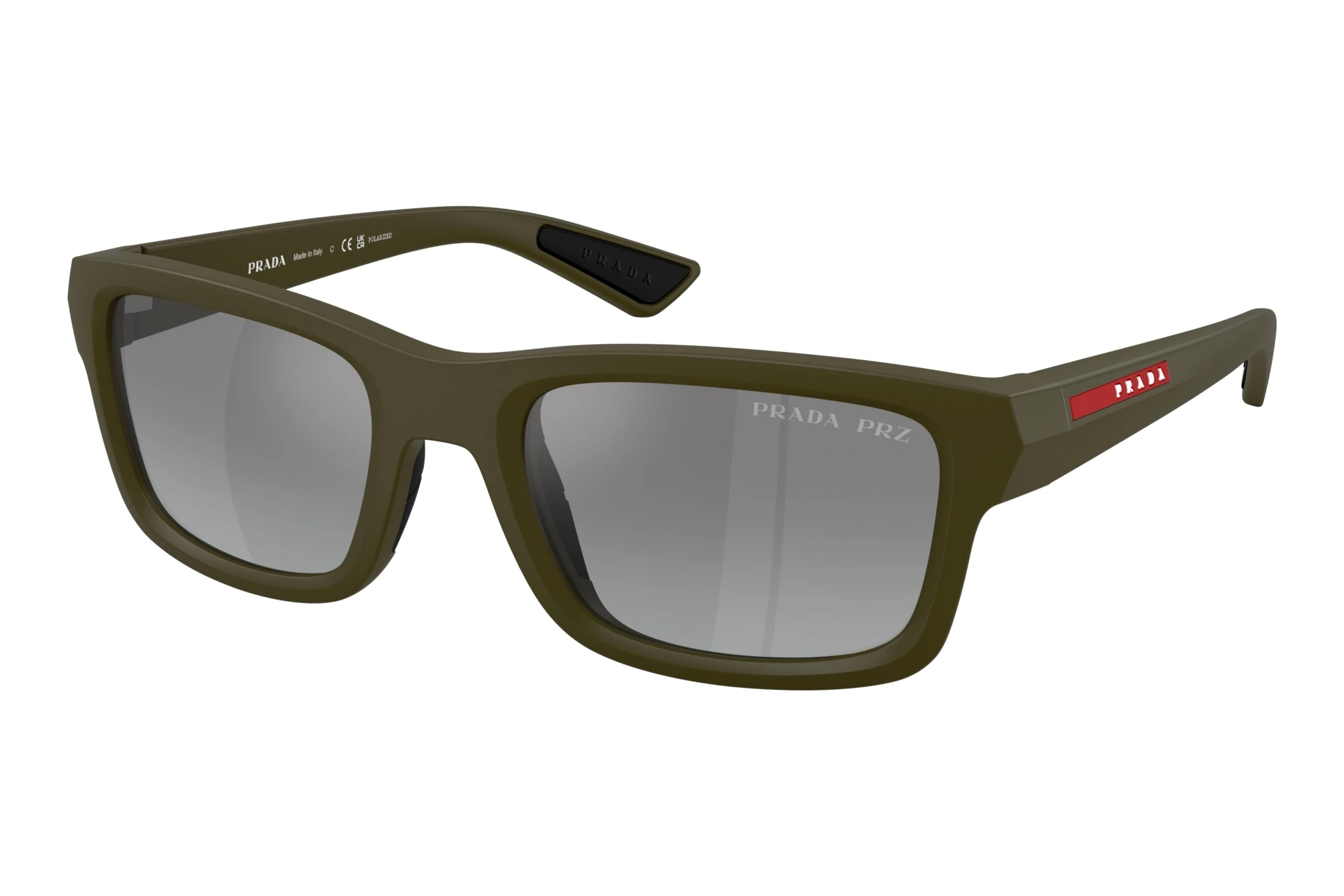 Prada Linea Rossa   PS B10S 15X2F2 Grey Gradient MirrorMatte Green