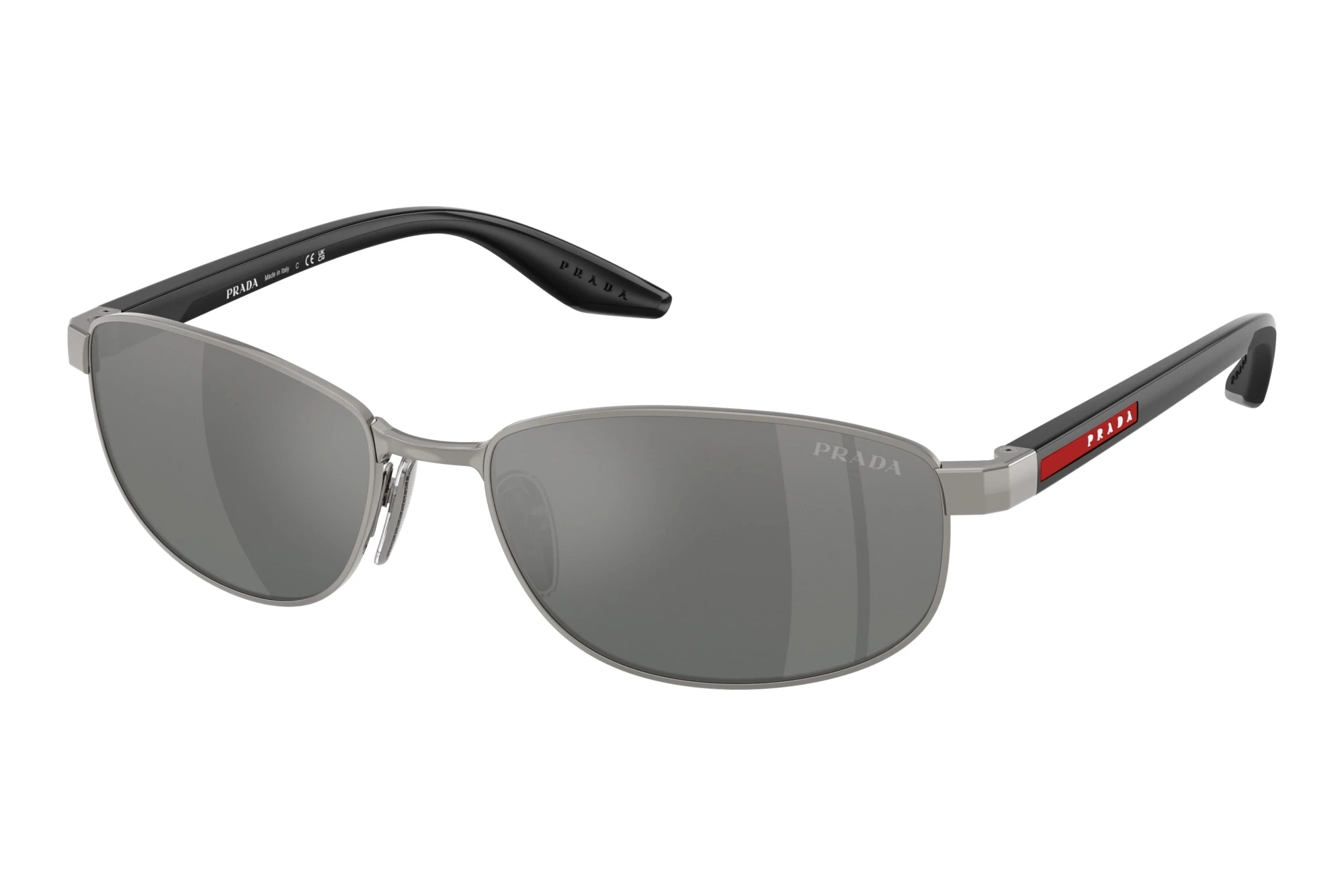 Prada Linea Rossa   PS B53S 5AV41A Grey Mirror Silver GradientMetal Grey