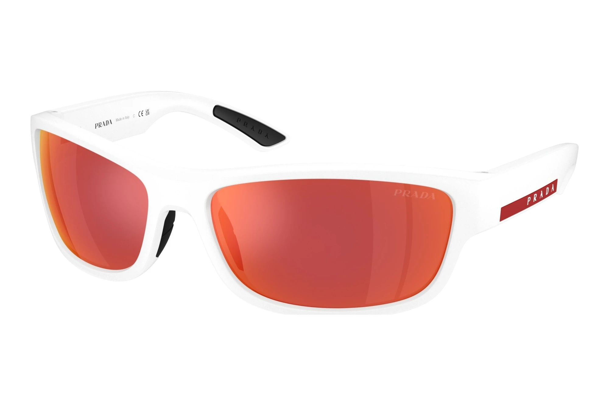 Prada Linea Rossa   PS C04S AAI91D Brown Mirror OrangeMatte White