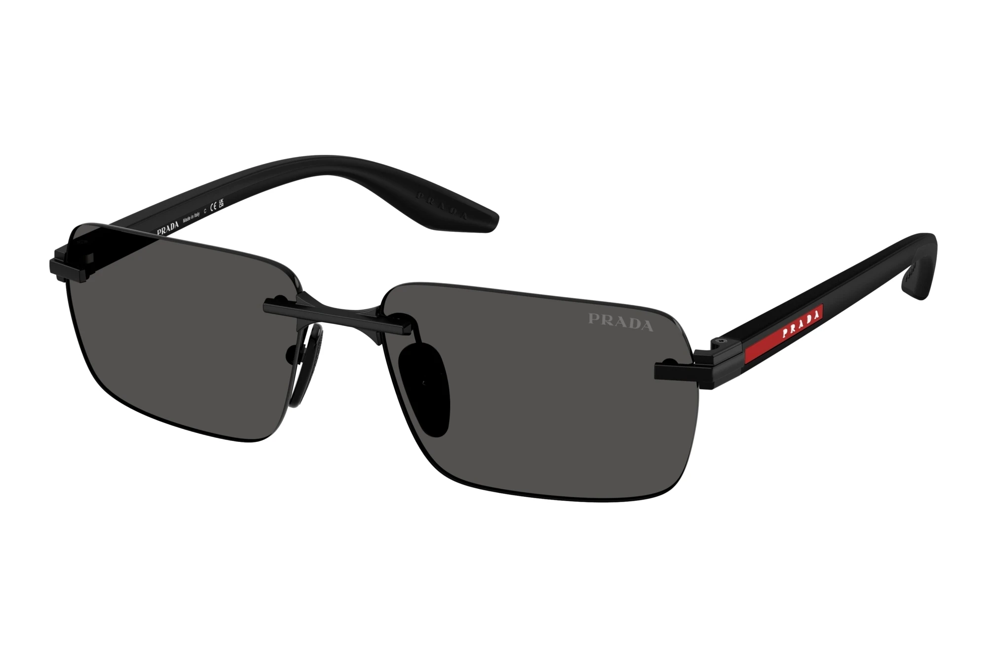 Prada Linea Rossa   PS C52S 1BO08Z Dark GreyMatte Black