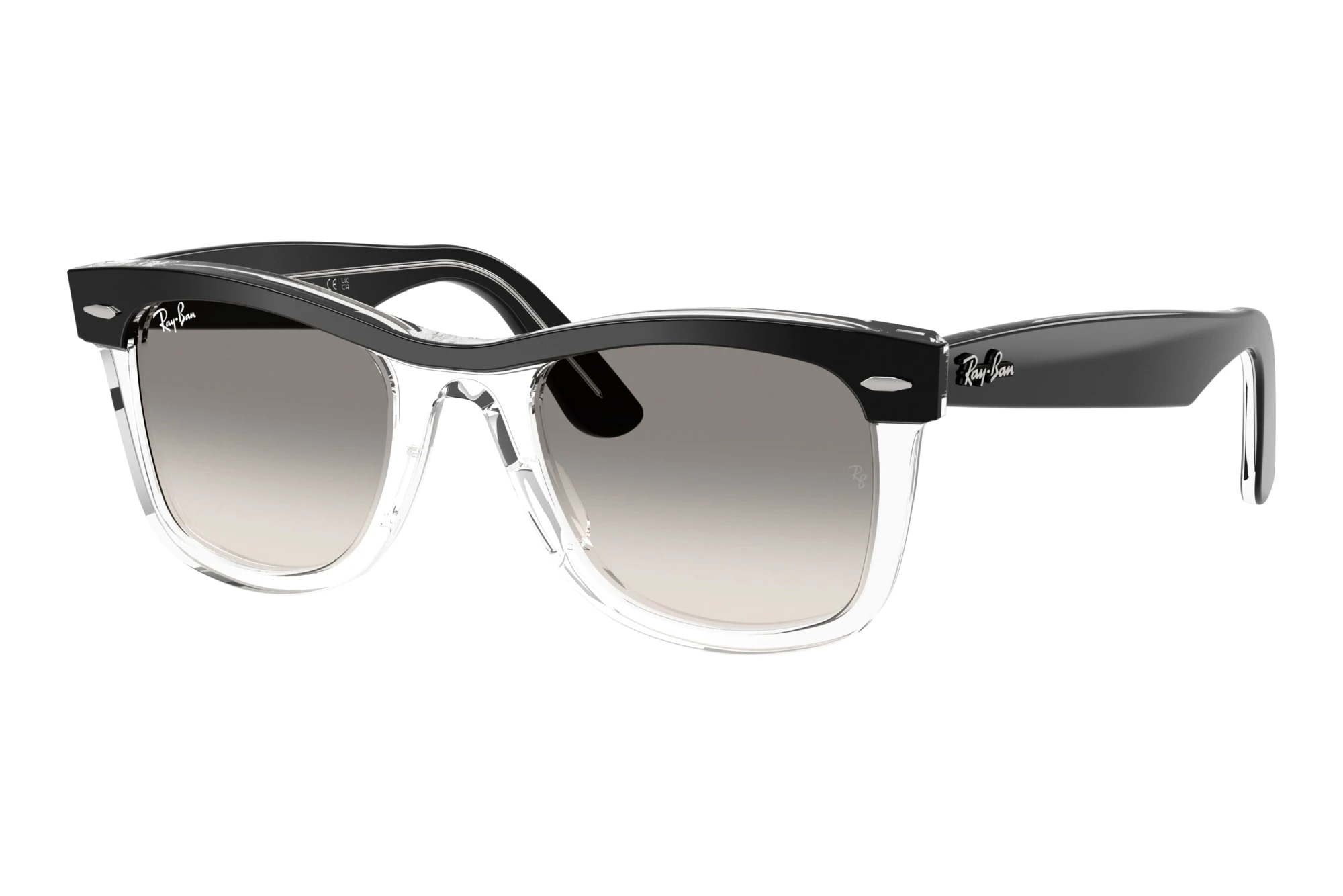 Ray-Ban   RB2240 129432 Clear Gradient GreyBlack On Transparent