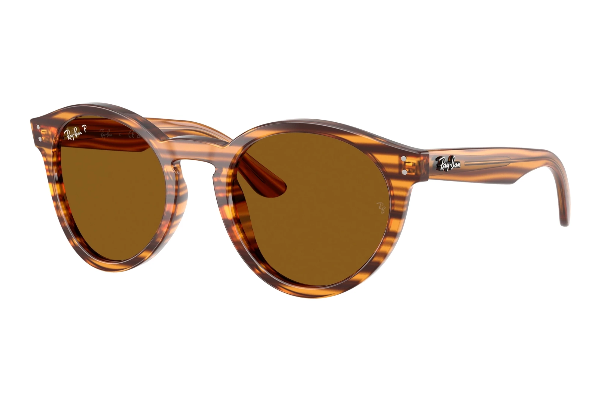Ray-Ban   RBR0505S 679183 Dark Brown PolarizedStriped Havana