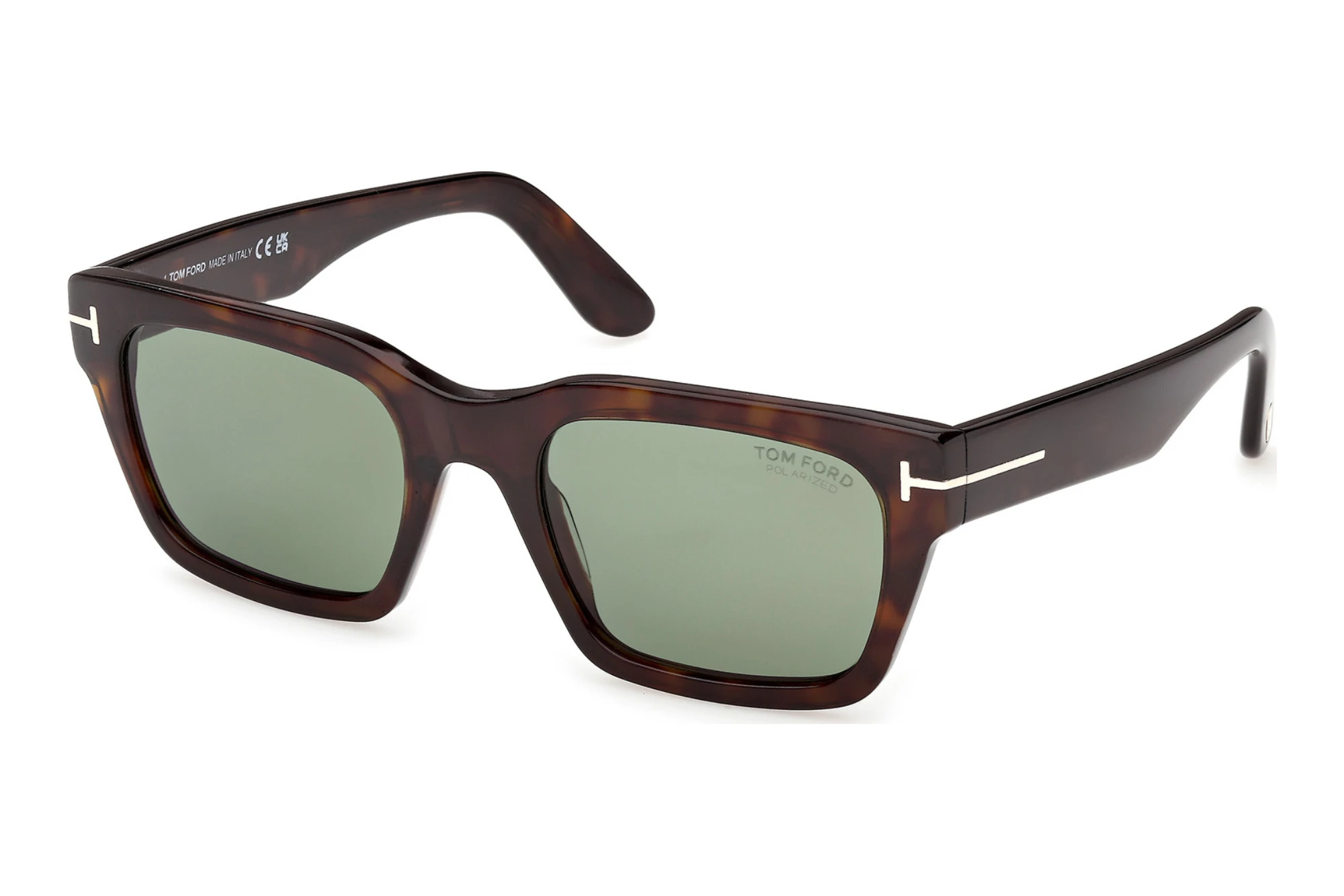 Tom Ford   FT1333 52R grün polarieisrendDunkel Havanna
