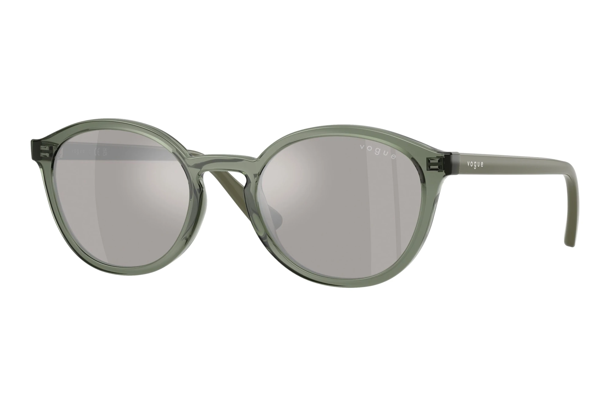 Vogue Eyewear   VJ2033 30866G Light Grey Mirror SilverTransparent Mallard Green