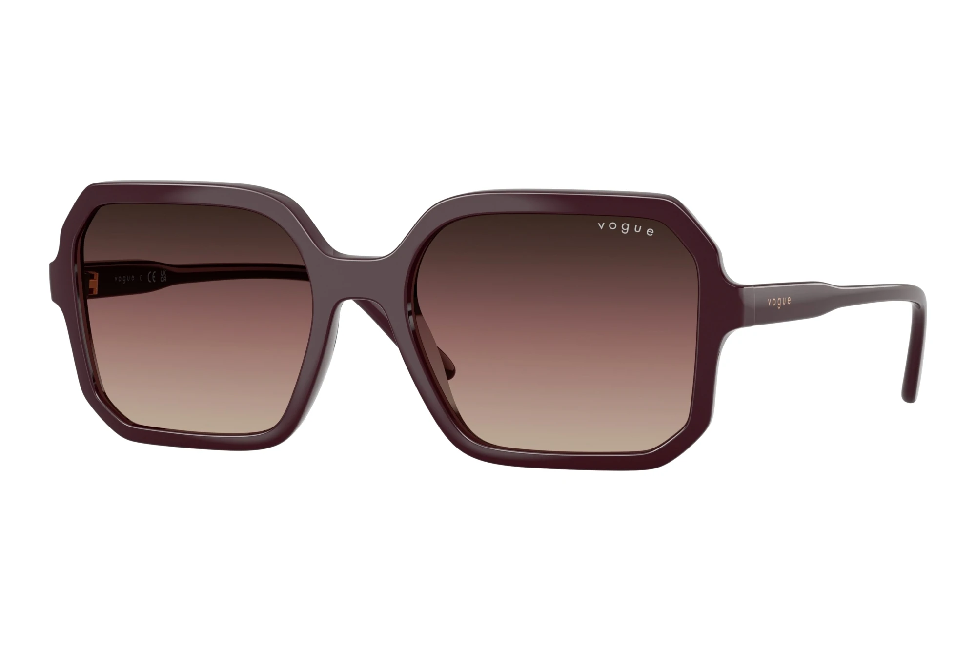 Vogue Eyewear   VO5696S 3284E2 Brown Gradient Purple Gradient BlackFull Bordeaux