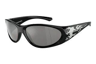 Arnette AN4342 29606G Light Grey Mirror Silver 80Black/Silver Flames