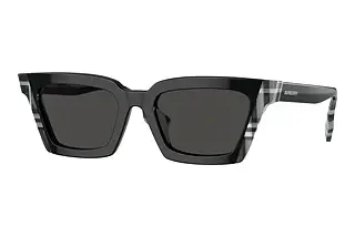 Burberry BE4392U 405187 Dark GreyBlack/Check White Black