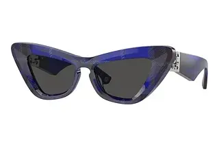 Burberry BE4421U 411487 Dark GreyCheck Blue