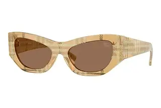 Burberry BE4450U 415773 Dark BrownCheck Beige