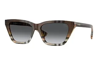Burberry BE4468 4202T3 Gradient Grey PolarCheck Sand