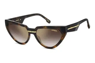 Carrera VICTORY C 20/S 086/YK GOLD MIRROR ON BURGUNDY SHADEDHAVANNA