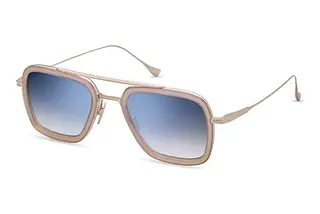 DITA 7806 U DARK GREY TO CLEAR GRADIENT - DEEP BLUE FLASHWHITE GOLD - DUSTY PINK