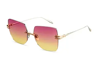 DITA DTS-155 02A PEACHY SUNSET TO CLEAR GRADIENTBRUSHED ROSE GOLD - SILVER