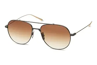 DITA DTS-161 03A DARK BROWN TO CLEAR GRADIENTBLACK IRON