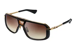 DITA DTS-400 01A BROWN TO CLEARMATTE BLACK - YELLOW GOLD - BLACK RHODIUM