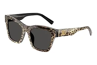 Dolce & Gabbana DG4512 316387 Dark GreyLeo Brown On Black