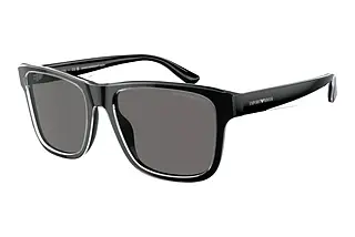 Emporio Armani EA4208 605187 Dark Grey PolarizedShiny Black/Top Crystal