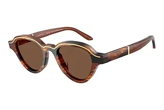Emporio Armani EA4264U 633973 BrownStriped Dark Brown
