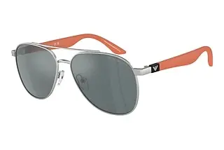 Emporio Armani EK2001 30456G Grey Mirror BlackMatte Silver