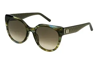 Escada SESE65 06U8 BROWN GRADIENT PINKSTRIPED SHINY BROWN/GREEN