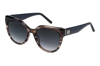 Escada SESE65 0M61 SMOKE GRADIENT SMOKESHINY STRIPED BLUE/BROWN